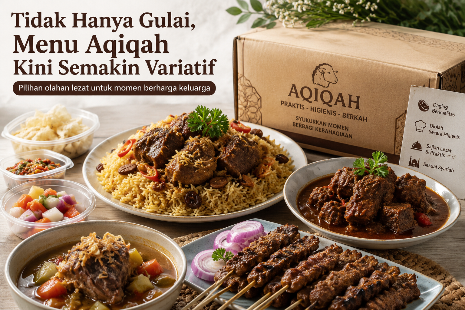 Tidak Hanya Gulai, Menu Aqiqah Kini Semakin Variatif