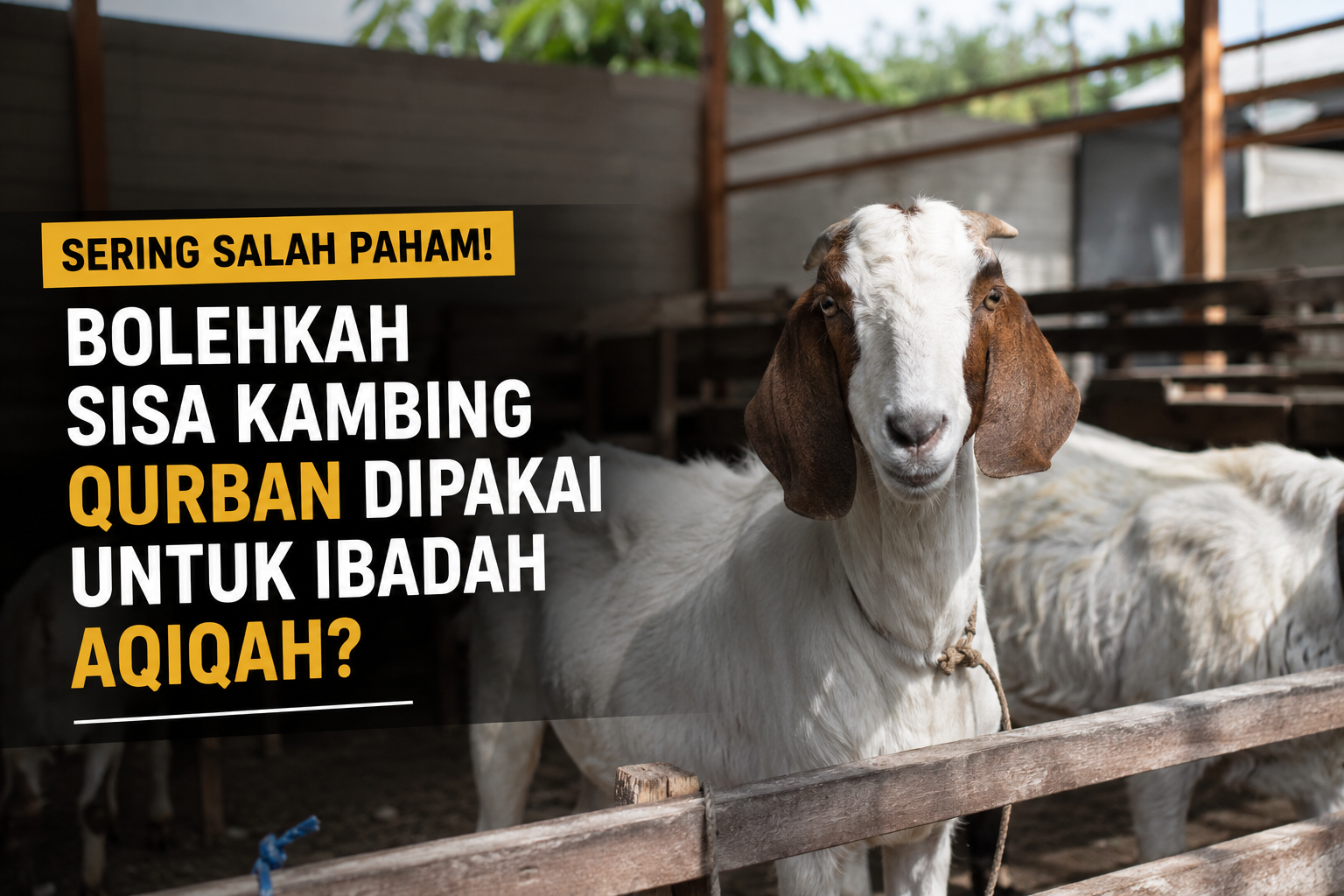 sisa kambing qurban