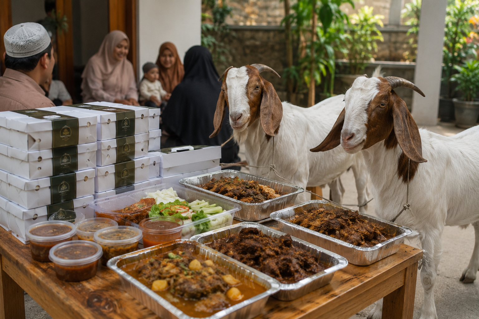 paket aqiqah 2 kambing 2026 perbandingan harga dan menu