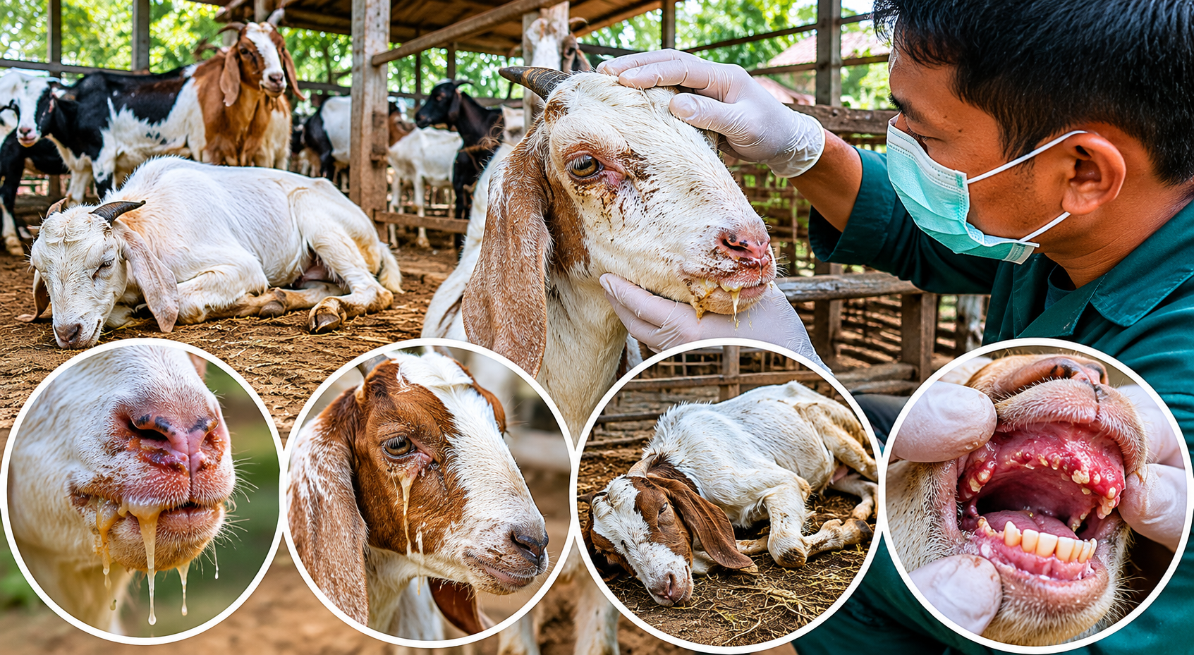 gejala PPR pada kambing deteksi dini demam tinggi dan leleran