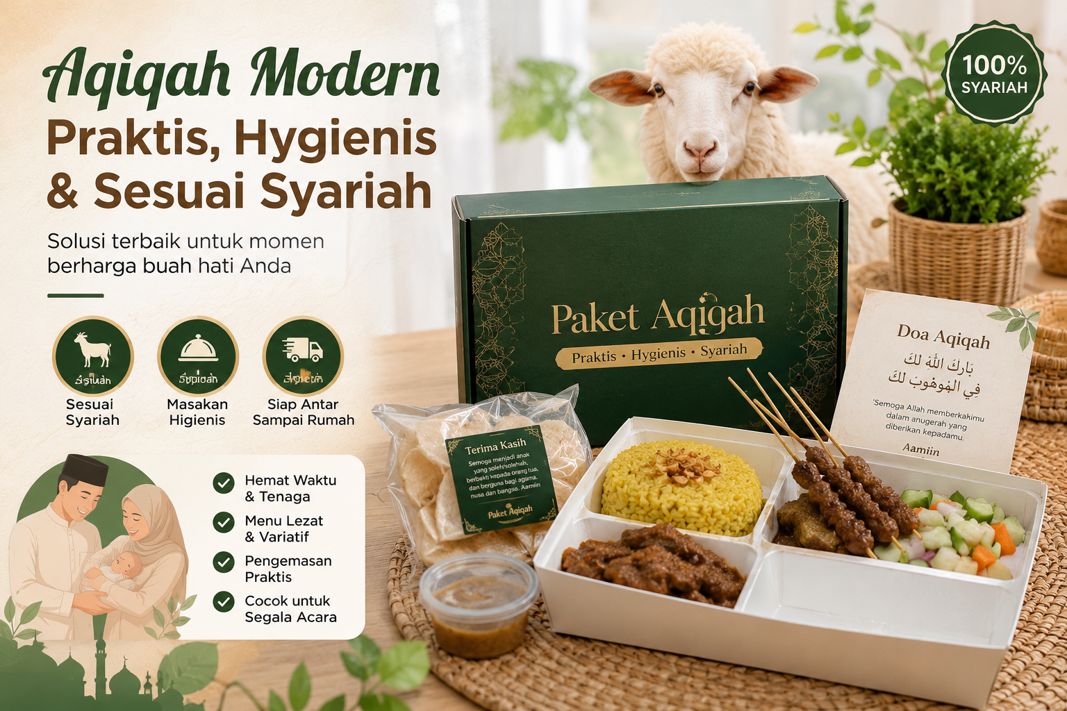 Banyak Keluarga Kini Mulai Tinggalkan Cara Aqiqah Konvensional
