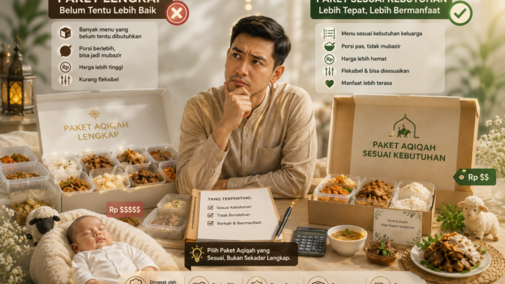 orang tua memilih paket aqiqah lengkap sesuai kebutuhan