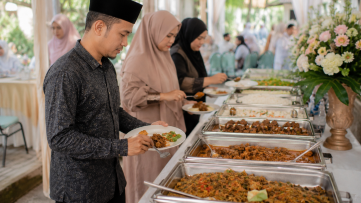 paket aqiqah prasmanan dengan meja buffet