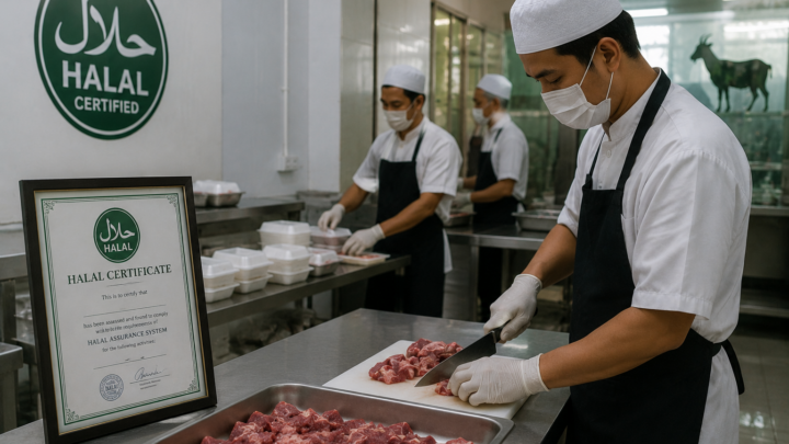 proses dapur bersertifikasi halal aqiqah yang higienis