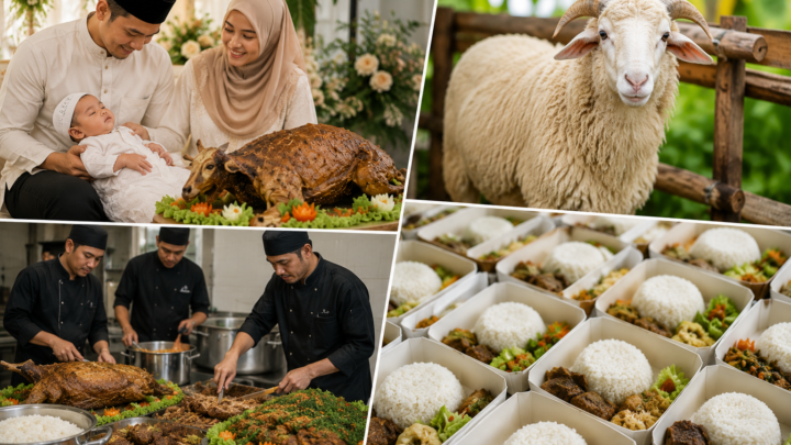 keluarga memilih paket aqiqah lengkap yang praktis
