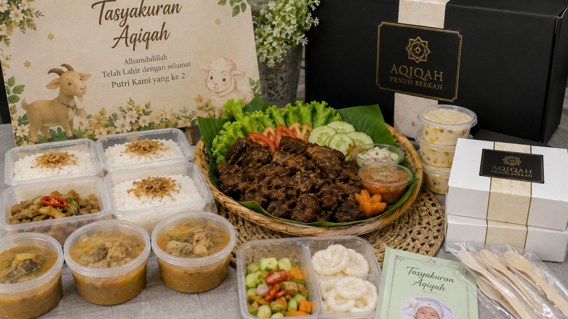 kemasan nasi box paket aqiqah Jakarta premium