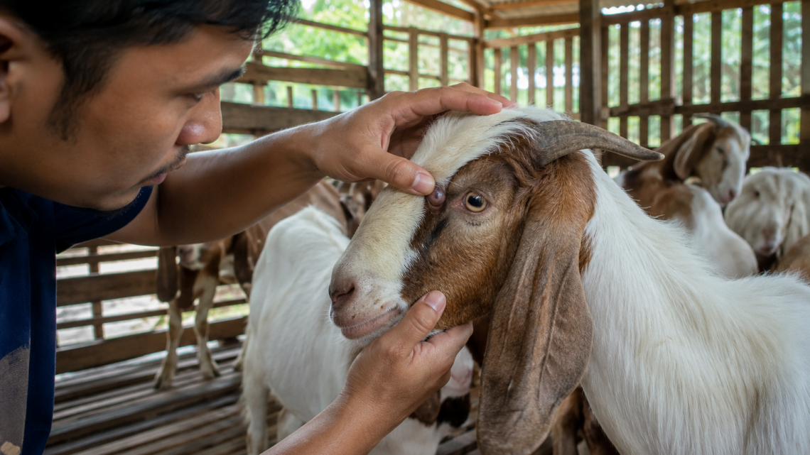 mata jernih sebagai ciri kambing aqiqah sehat