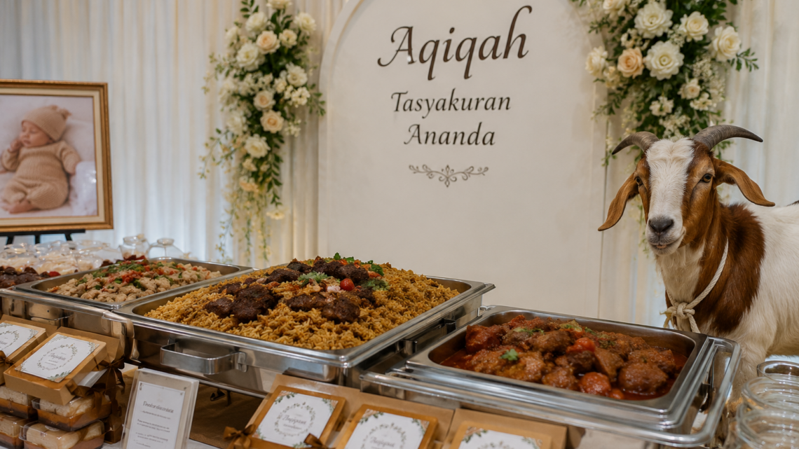 paket aqiqah premium 2026 dengan menu Nasi Kebuli