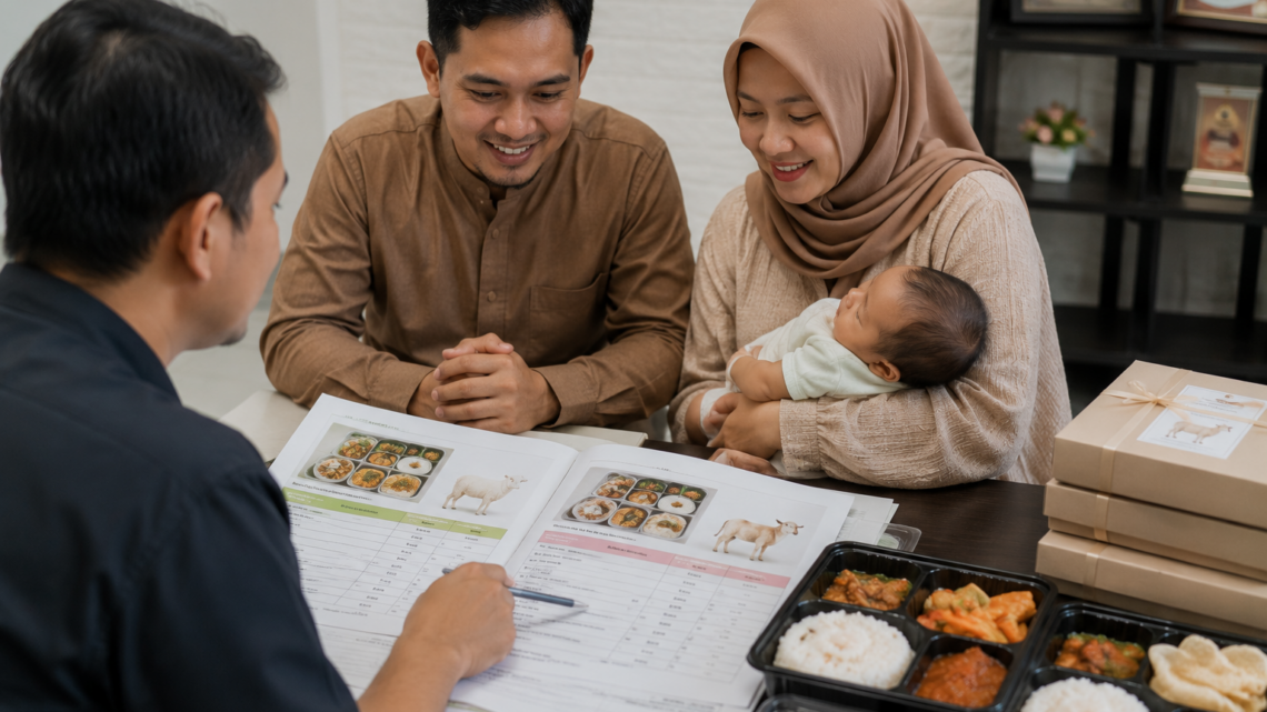 simulasi paket aqiqah anak laki-laki vs perempuan