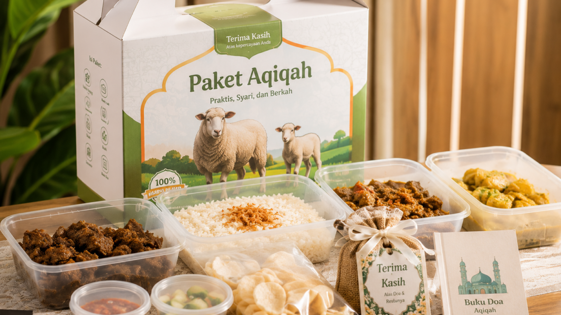 isi paket aqiqah lengkap dengan daging berkualitas