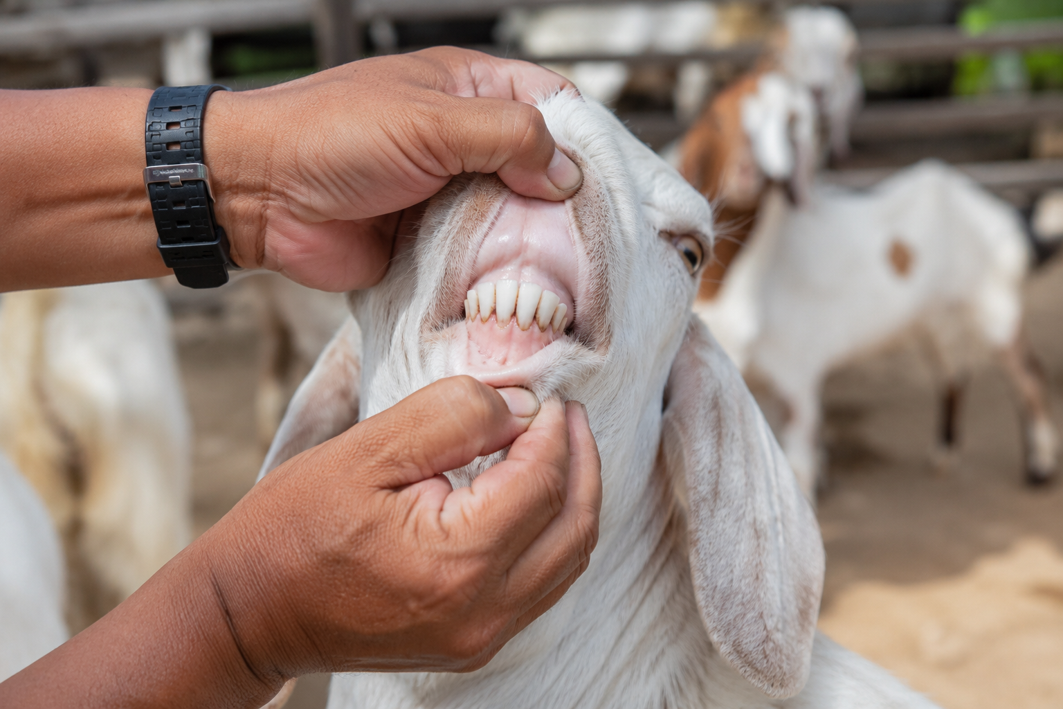 cara cek umur kambing aqiqah pemeriksaan gigi syariat Islam