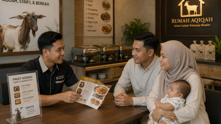 keluarga memilih paket aqiqah custom sesuai kebutuhan