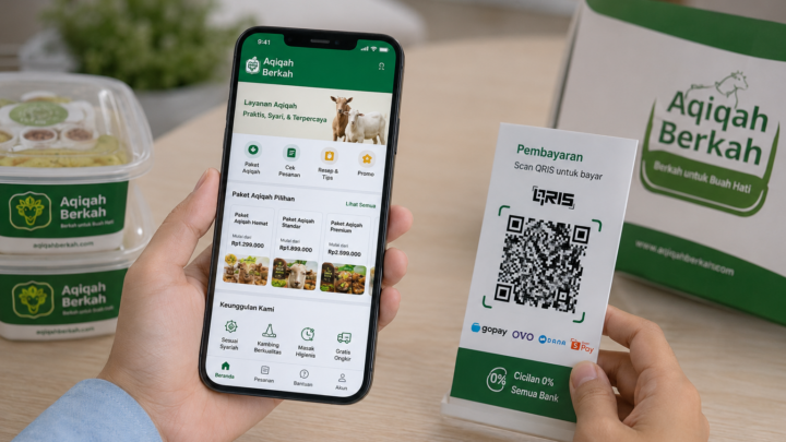 aplikasi pemesanan jasa aqiqah online melalui smartphone