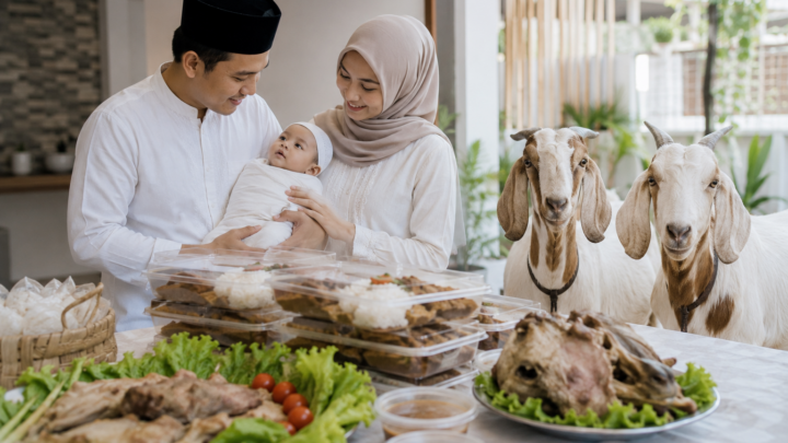 Harga Paket Aqiqah Anak Laki-Laki 2 Kambing dengan dua ekor kambing sehat sesuai syariat Islam