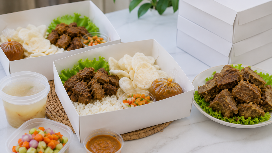 Harga Paket Aqiqah Bandung dengan paket nasi box lengkap, olahan kambing, dan penyajian higienis siap dibagikan