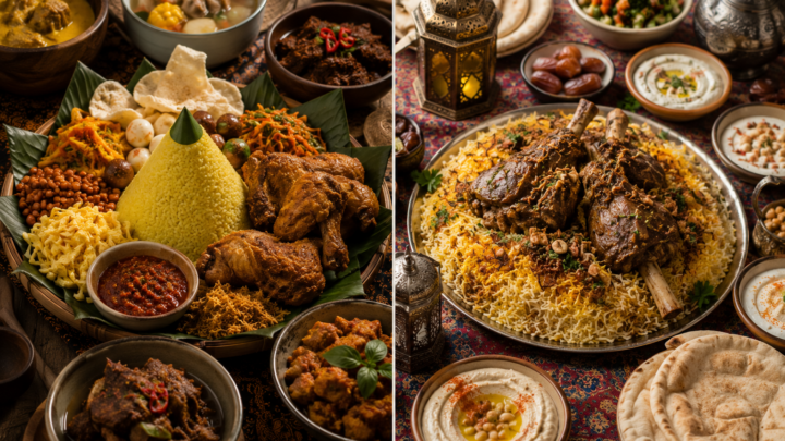 perbandingan menu aqiqah Nusantara dan Timur Tengah dalam nasi box