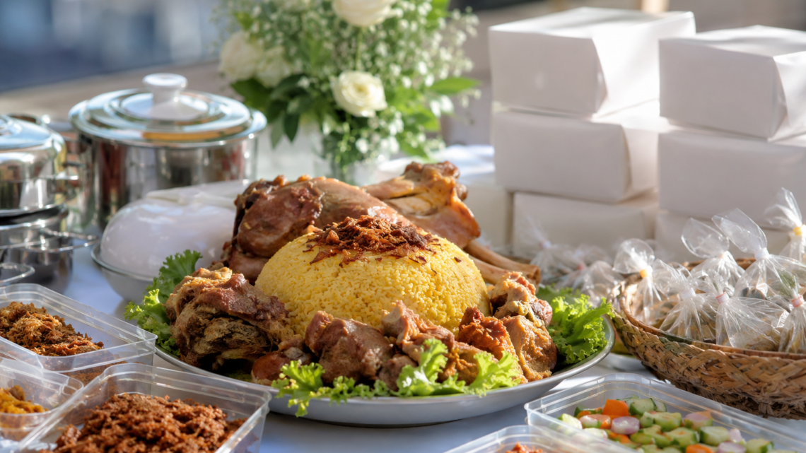 Harga Paket Aqiqah All in One dengan kambing sehat, proses penyembelihan sesuai syariat, dan nasi box siap dibagikan.