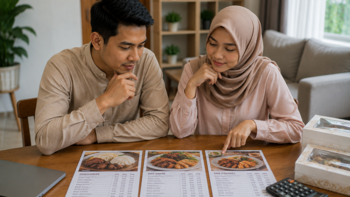Harga Paket Aqiqah Berdasarkan Menu dengan pilihan nasi box sate dan gulai