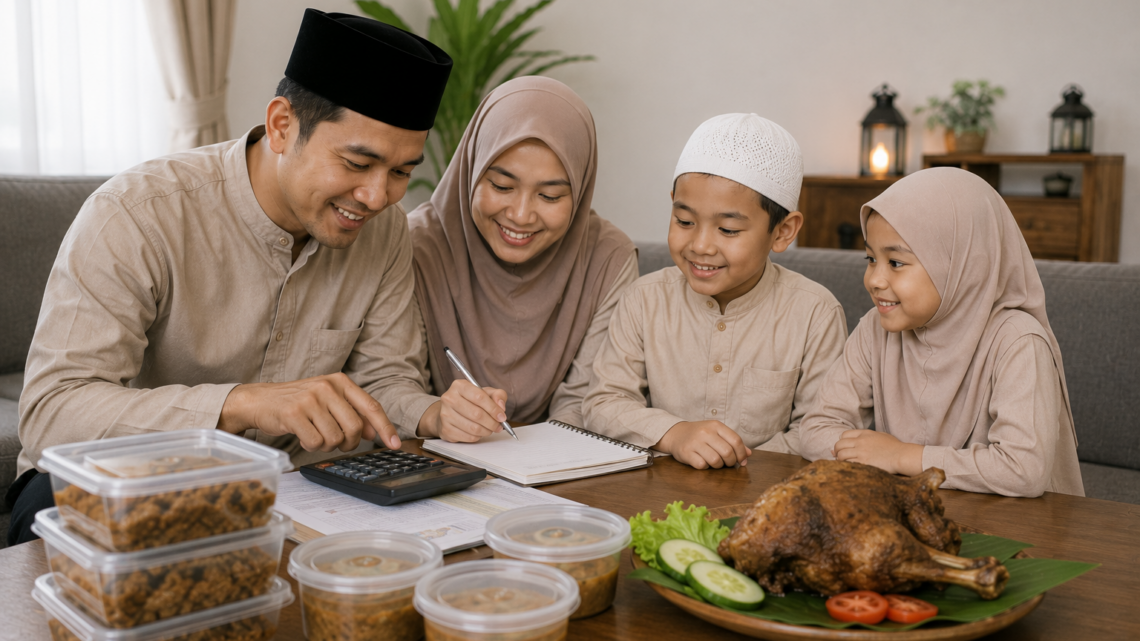 Biaya Aqiqah Anak Laki-Laki 2026 dengan dua ekor kambing dan paket nasi box lengkap untuk acara aqiqah keluarga.