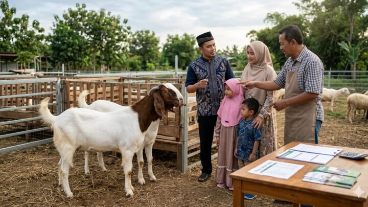 Biaya Aqiqah Anak Laki-Laki 2026 dengan dua ekor kambing sesuai syariat Islam.