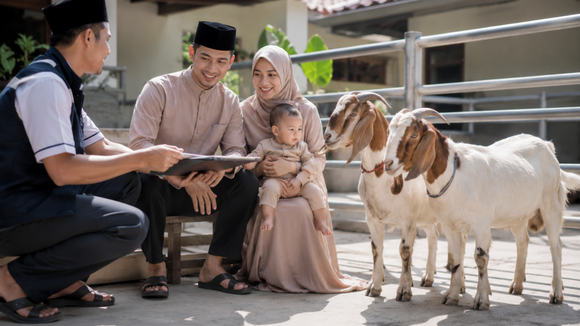 Harga Paket Aqiqah 2 Kambing dengan dua kambing sehat, nasi box, dan layanan aqiqah sesuai syariat Islam.