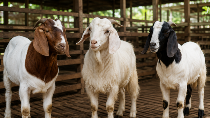 Biaya Aqiqah Anak Laki-Laki dipengaruhi oleh jenis kambing seperti Boer, Etawa, dan Jawa Randu yang memiliki karakteristik serta harga berbeda.