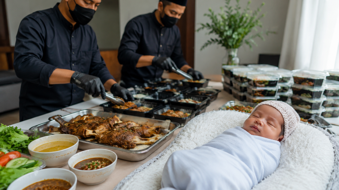 jasa aqiqah bayi 2026 dengan layanan penyembelihan dan hidangan aqiqah siap dibagikan