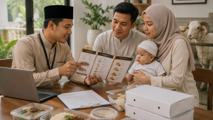 Biaya Aqiqah Anak Laki-Laki 2026 dipengaruhi oleh jenis kambing, jumlah porsi, menu masakan, serta fasilitas yang tersedia dalam paket aqiqah.